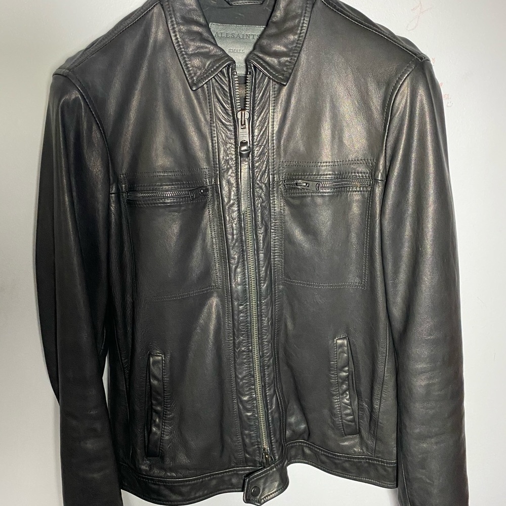 All Saints “Lark” Leather Jacket